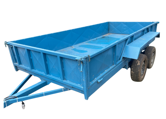 Carro de arrastre azul